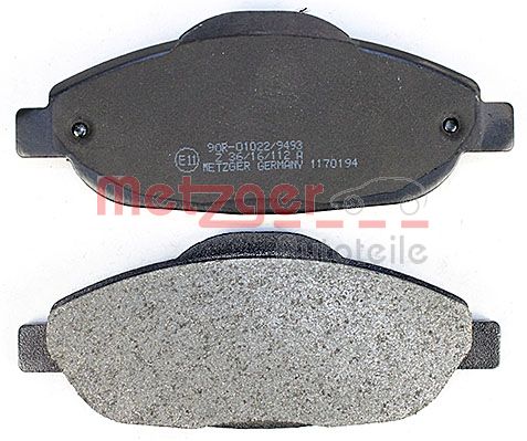 METZGER 1170194 Bremsbelagsatz, Scheibenbremse